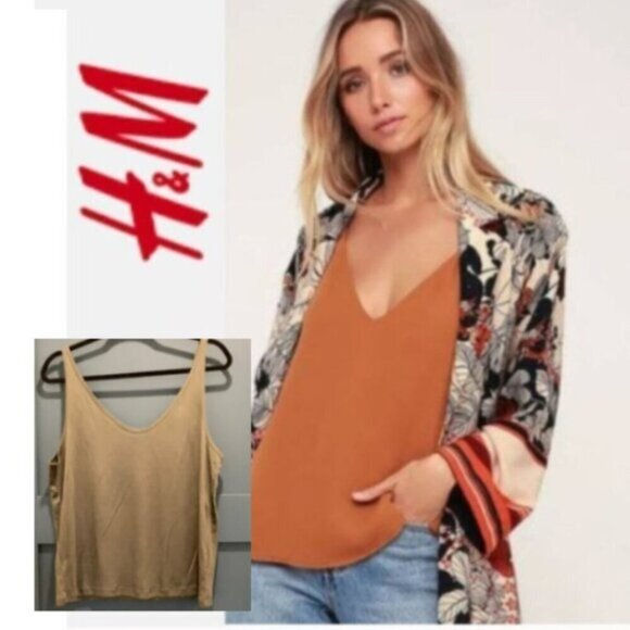 H&m Light Brown Tank Top medium​​ - Picture 2 of 5